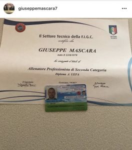 mascara patentino uefa